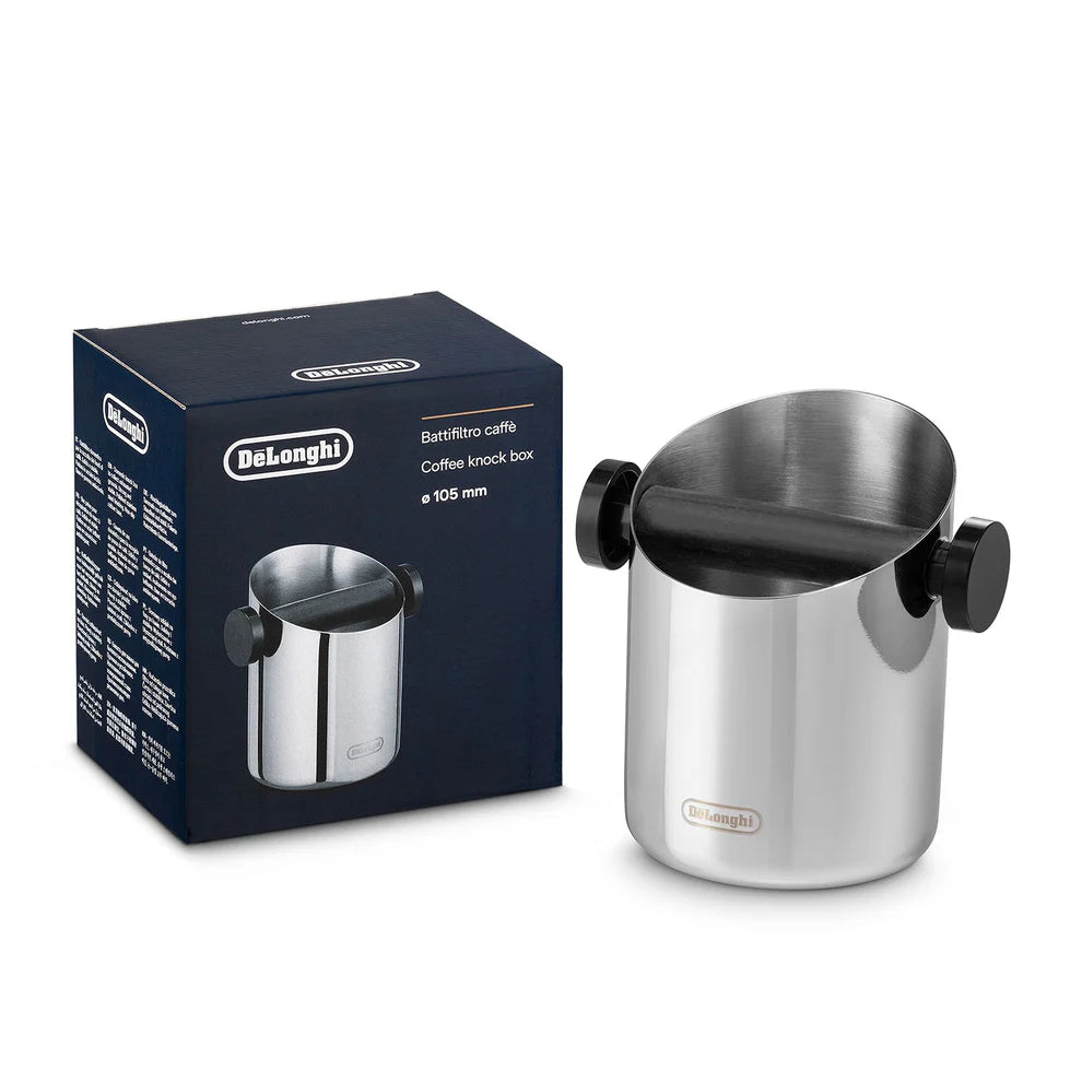 Bote para Restos de Café Knock Box Acero Inoxidable DELONGHI