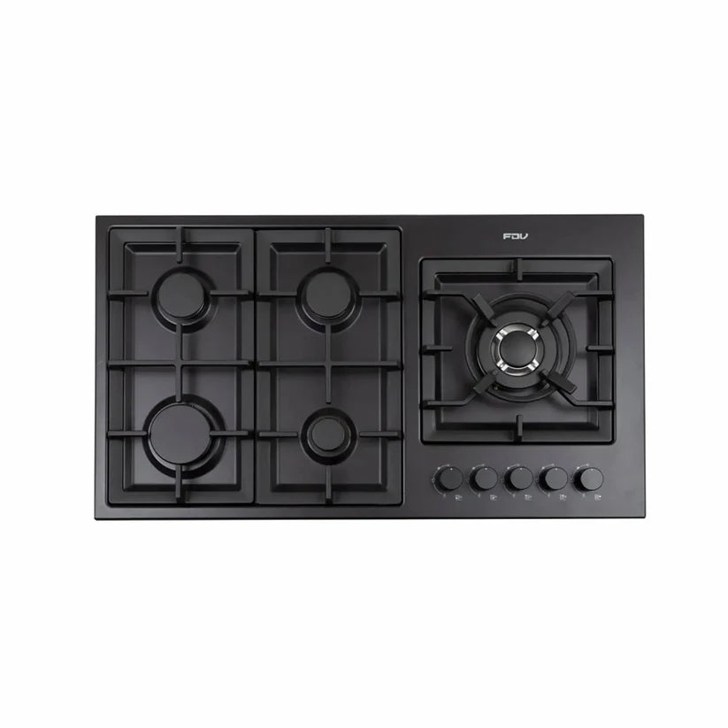 Encimera a Gas 5 Quemadores 90cm Elite Black FDV