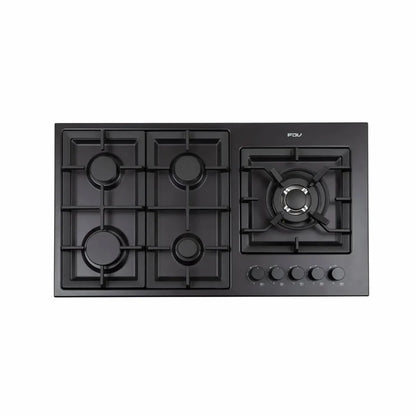 Encimera a Gas 5 Quemadores 90cm Elite Black FDV