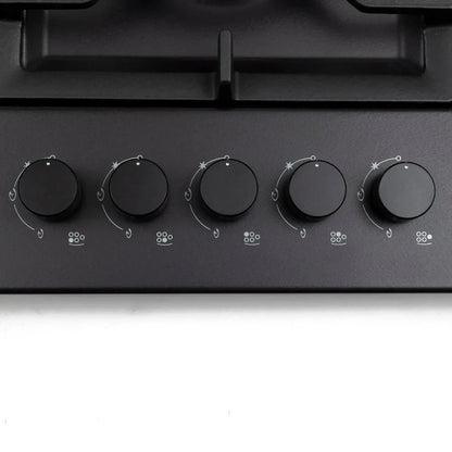 Encimera a Gas 5 Quemadores 90cm Elite Black FDV