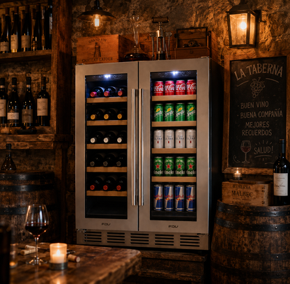 Cava de Vinos 20 Botellas + 50 Latas Dual Elite FDV