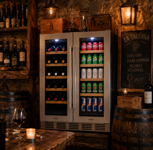 Cava de Vinos 20 Botellas + 50 Latas Dual Elite FDV