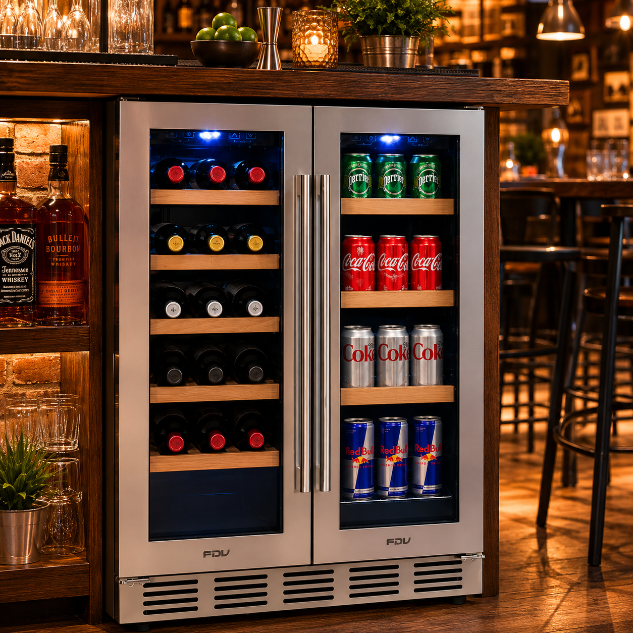 Cava de Vinos 20 Botellas + 50 Latas Dual Elite FDV