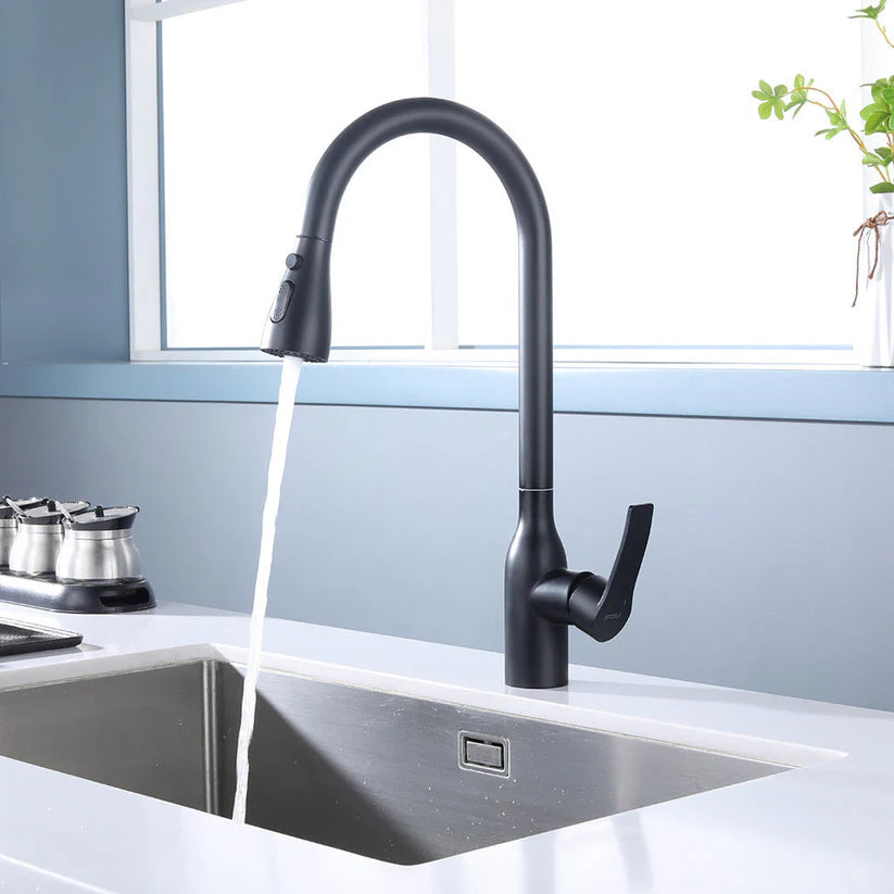 Griferia de Cocina Monocomando Extensible Black Steel FDV