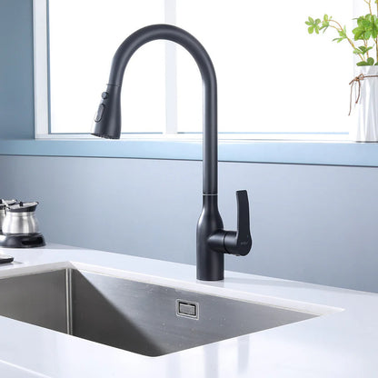 Griferia de Cocina Monocomando Extensible Black Steel FDV