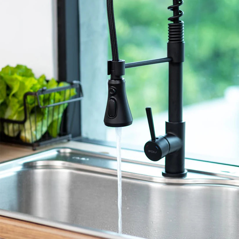 Griferia de Cocina Monocomando Extensible Black Top pro 4.0 FDV