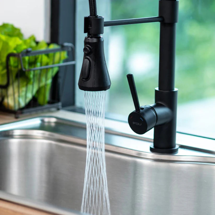 Griferia de Cocina Monocomando Extensible Black Top pro 4.0 FDV