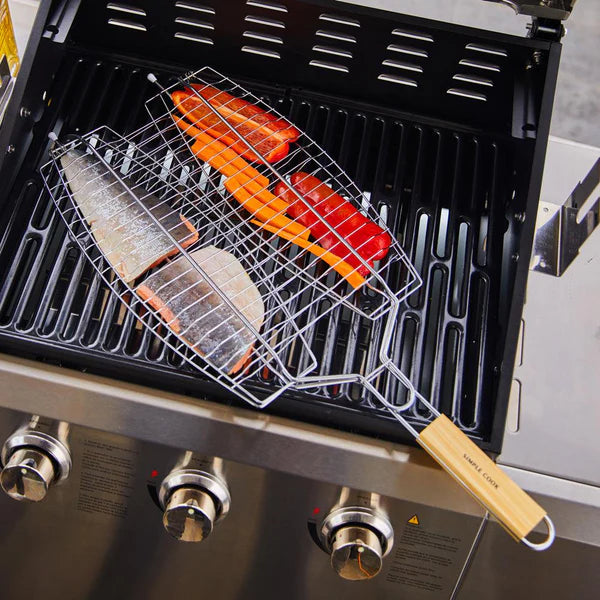 Canasta Grill Pescado para Parrilla Smokky SIMPLECOOK