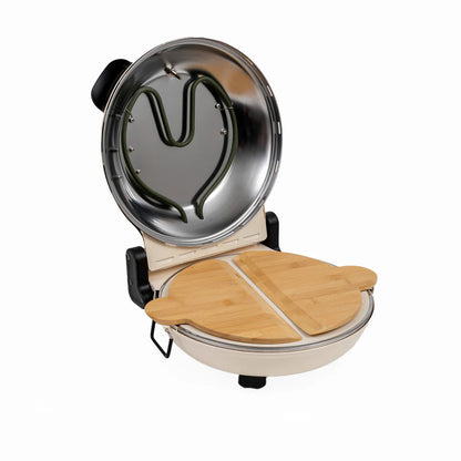 Horno Eléctrico para Pizza Control Dual Napoles Beige FDV