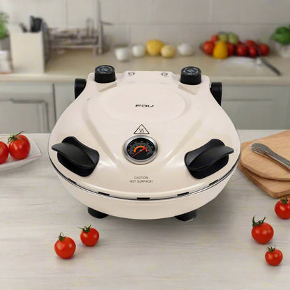 Horno Eléctrico para Pizza Control Dual Napoles Beige FDV