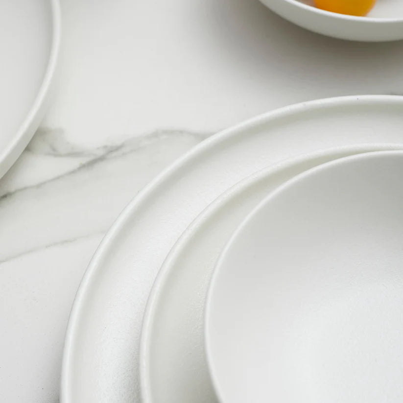 Juego de Vajilla Blanco Porcelana 16 Pzs COQUINARIA