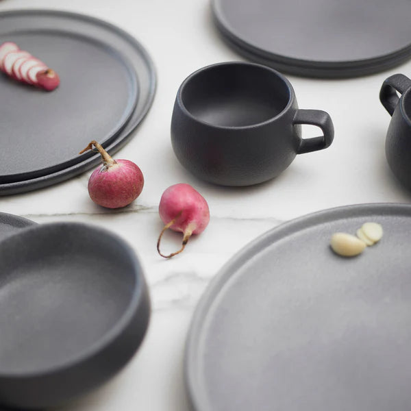 Juego de Vajilla Gris Porcelana 20 Pzs Coquinaria