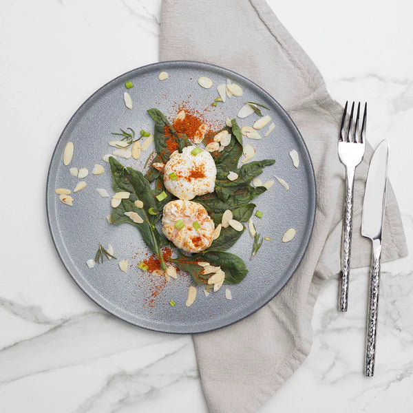 Juego de Vajilla Gris Porcelana 20 Pzs Coquinaria