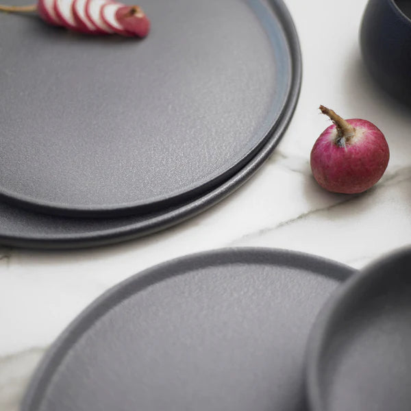 Juego de Vajilla Gris Porcelana 20 Pzs Coquinaria