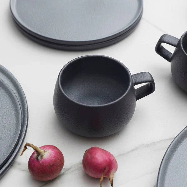 Juego de Vajilla Gris Porcelana 20 Pzs Coquinaria