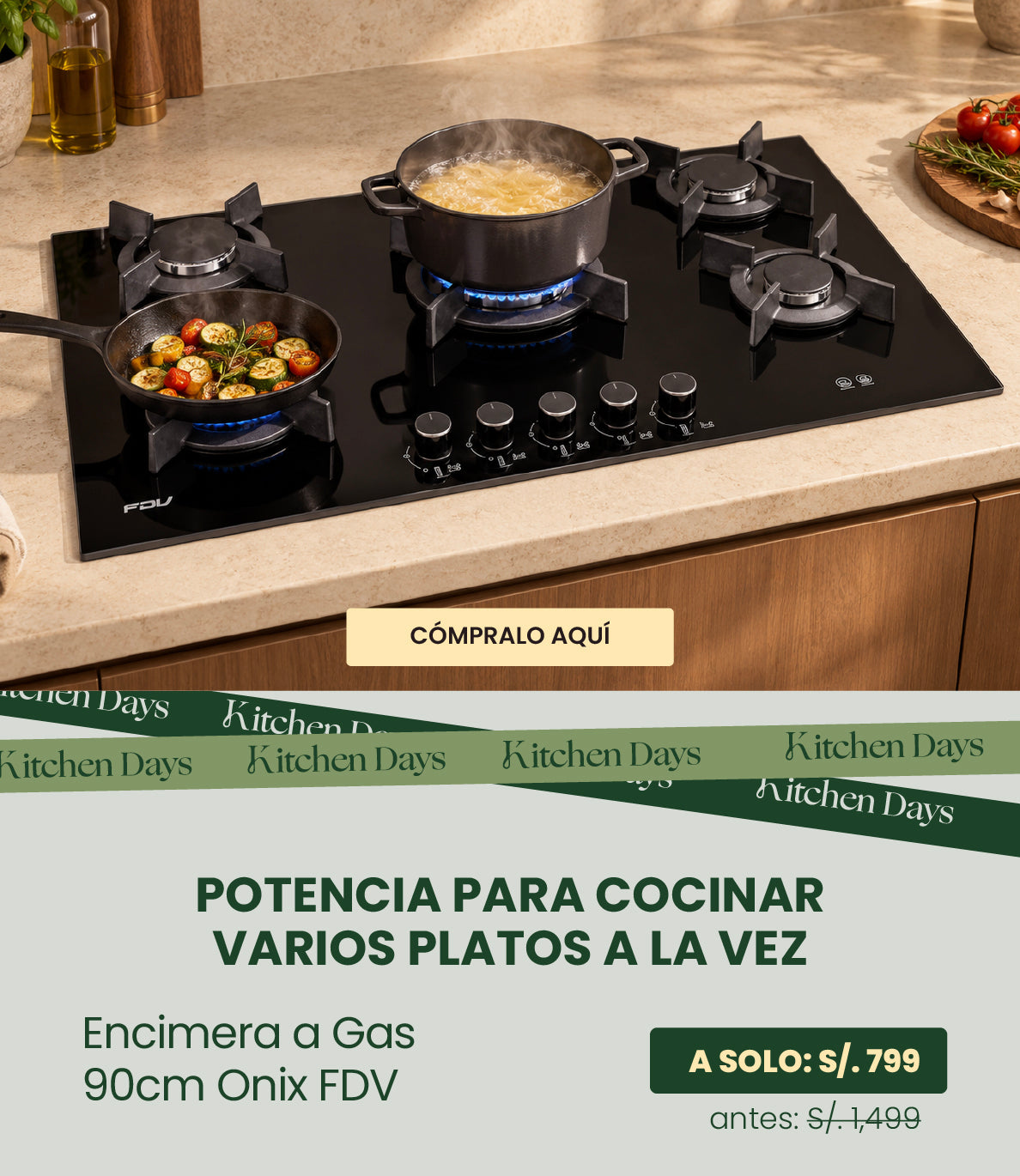Encimera Onix 90 móvil