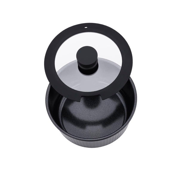 Juego de Ollas 8 Piezas Nova Pratika Black A2792 KORKMAZ