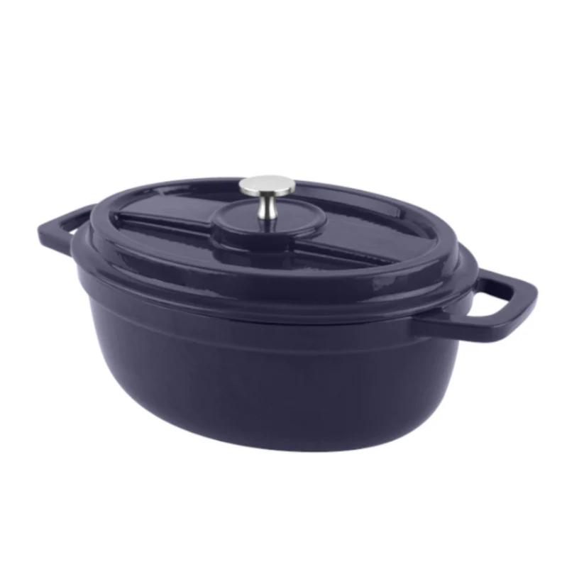 Olla de Hierro Fundido Azul 4.1L COQUINARIA
