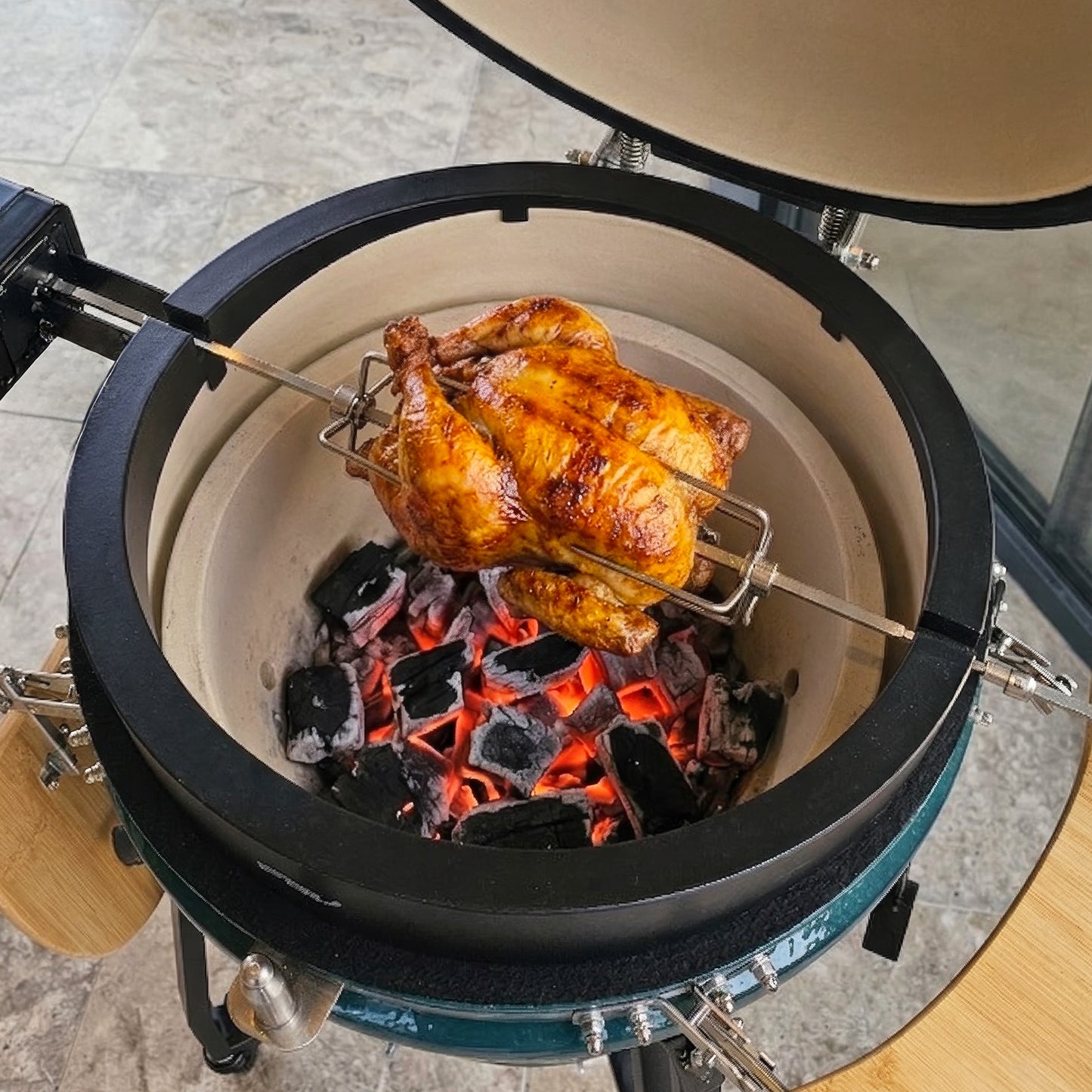 Rosticero para Parrilla Kamado 22" Katana FDV