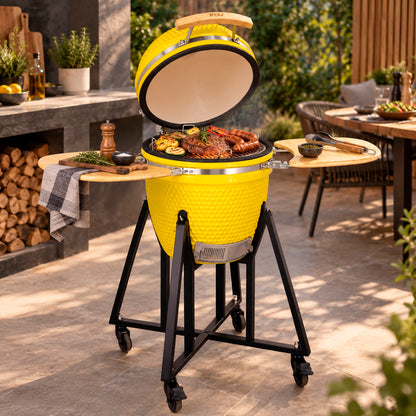 Parrilla Kamado Sakai 18 Amarillo FDV - vista 2