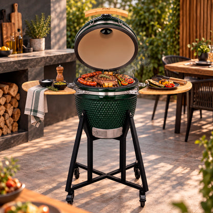 Parrilla Kamado Sakai 18 Verde FDV - vista 2