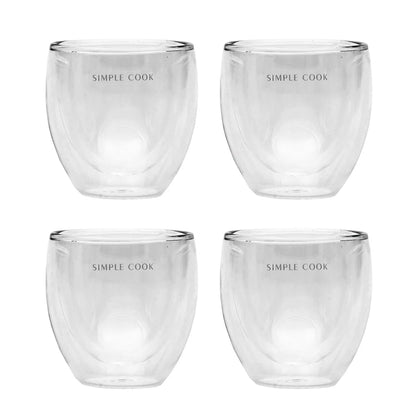 Set 4 Tazas Espresso Simple Cook