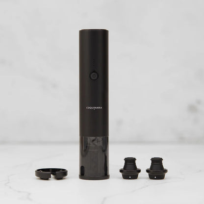 Descorchador de Vinos y Bomba al Vacío 2 en 1 + 2 Tapones COQUINARIA