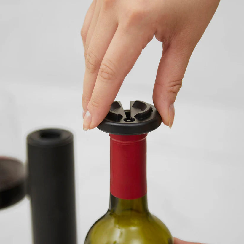 Descorchador de Vinos y Bomba al Vacío 2 en 1 + 2 Tapones COQUINARIA