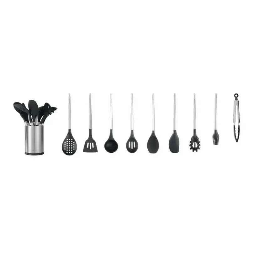 Set de Utensilios Cuisine Negro 10 pzs Simple Cook