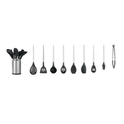Set de Utensilios Cuisine Negro 10 pzs Simple Cook