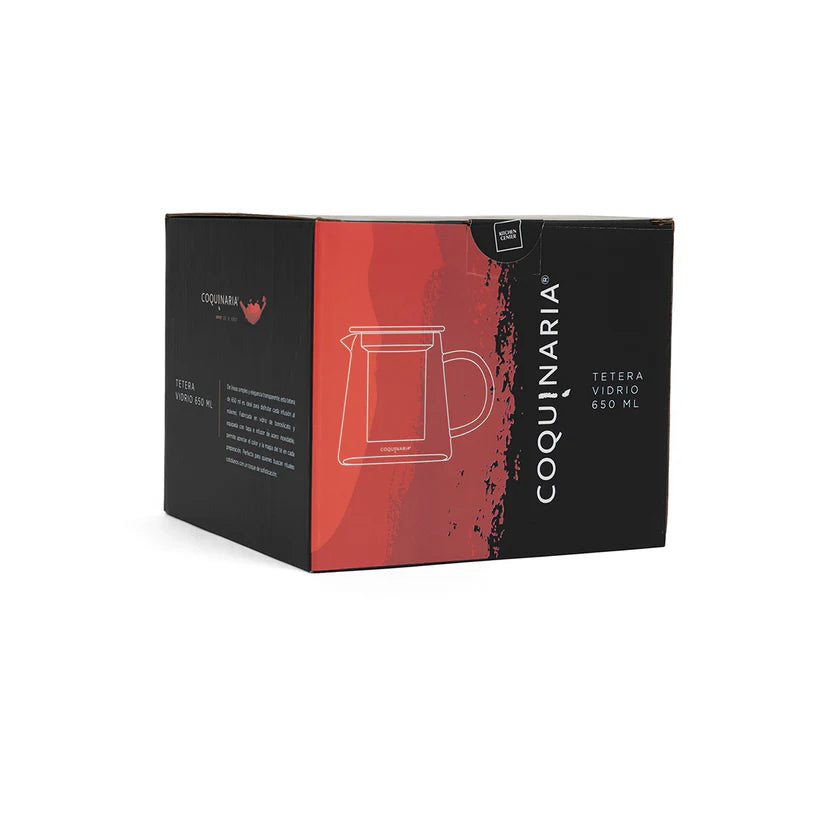 Tetera para Té de Vidrio 650ml COQUINARIA