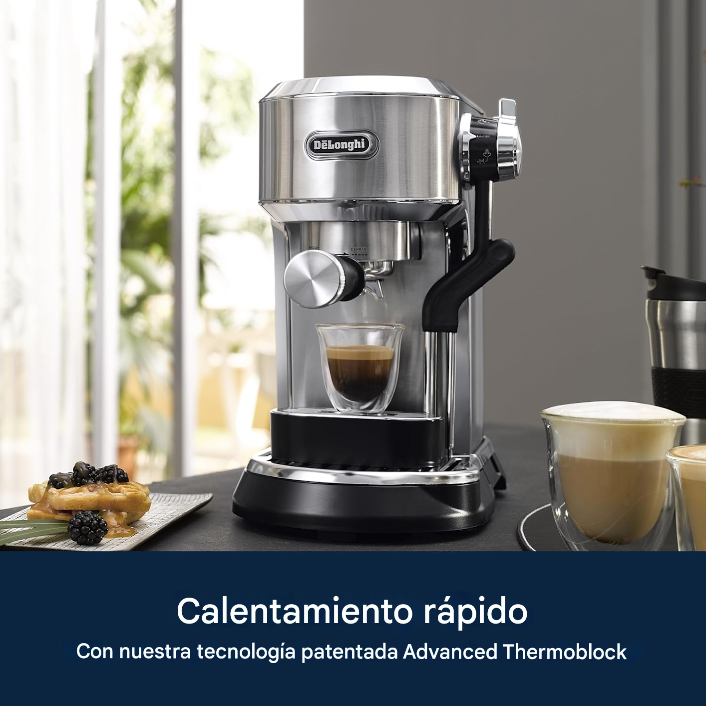 Cafetera Dedica Maestro Plus Metal EC950.M DELONGHI