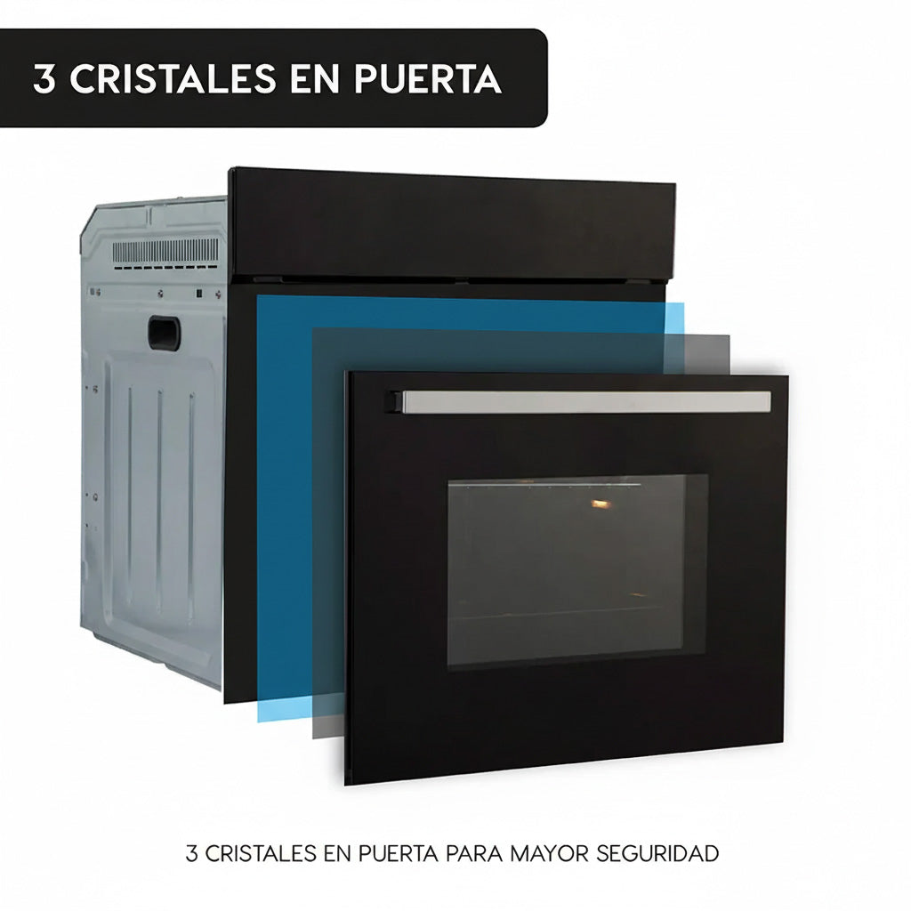 Horno Empotrable Eléctrico 70L Air Fryer Matte FDV