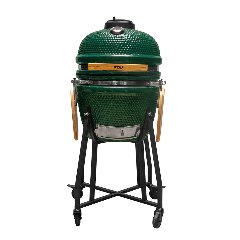 Combo Parrilla Kamado Sakai 19" Verde+ Cava de Vinos 12 Botellas Digital FDV