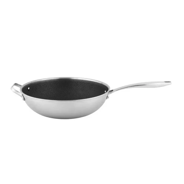 Sarten Wok 30cm Acero Inoxidable con Tapa Tokio SIMPLE COOK