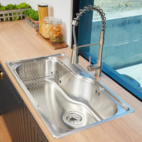 Lavadero de Cocina Sobre Tablero Acero Inox Big Acqua FDV
