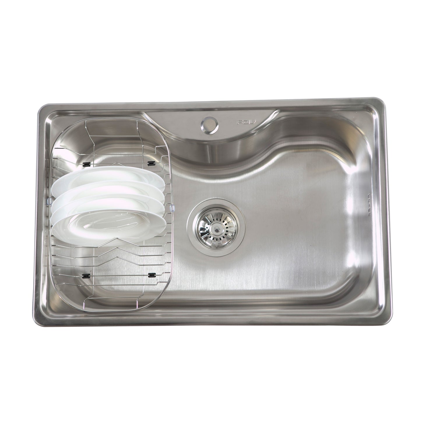 Lavadero Acero Inox 1 Poza Sobre Cubierta Acqua FDV