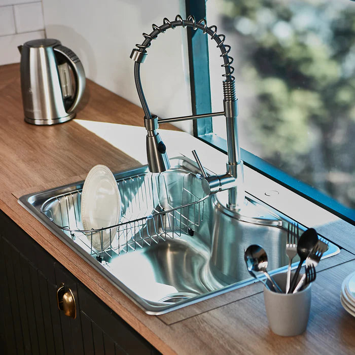 Lavadero Acero Inox 1 Poza Sobre Cubierta Acqua FDV