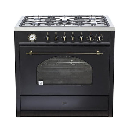 Cocina a Gas 5 Quemadores 90cm Deluxe Vintage FDV