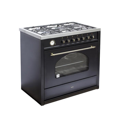 Cocina a Gas 5 Quemadores 90cm Deluxe Vintage FDV