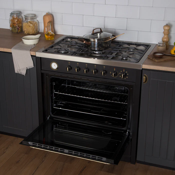 Cocina a Gas 5 Quemadores 90cm Deluxe Vintage FDV