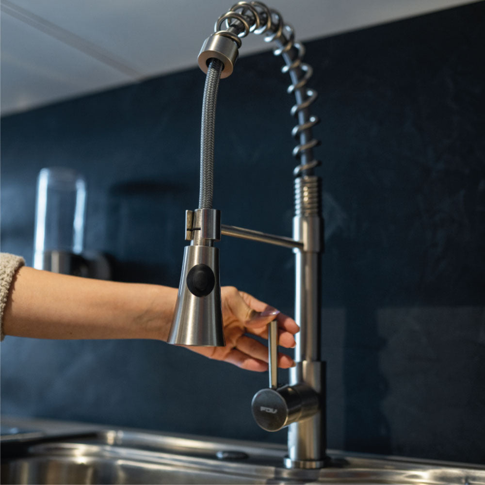 Grifería de Cocina Monocomando Flexible Acero Top Pro 3.0 FDV