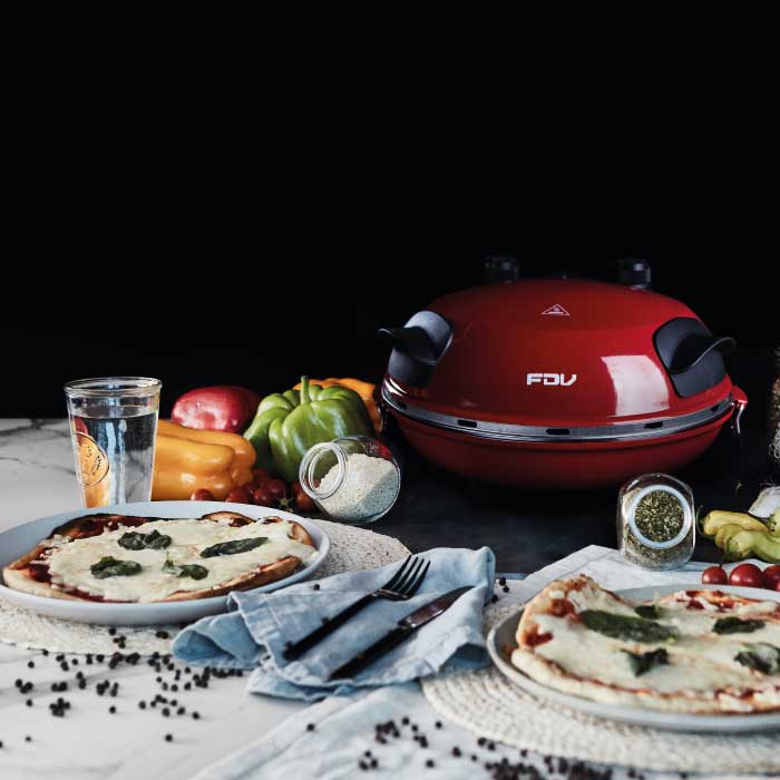 Horno Eléctrico de Pizza Napoles Rojo FDV