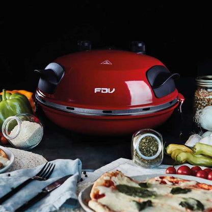 Horno Eléctrico de Pizza Napoles Rojo FDV