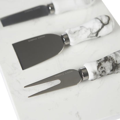 Set Tabla de Quesos Simple Cook Silver