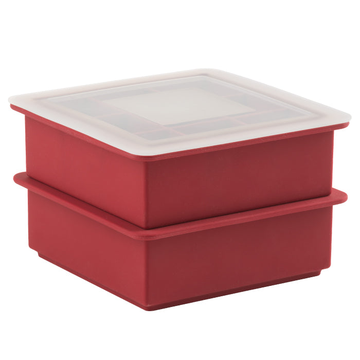 Molde para Hielo Trudeau Cubo con Tapa Set x2