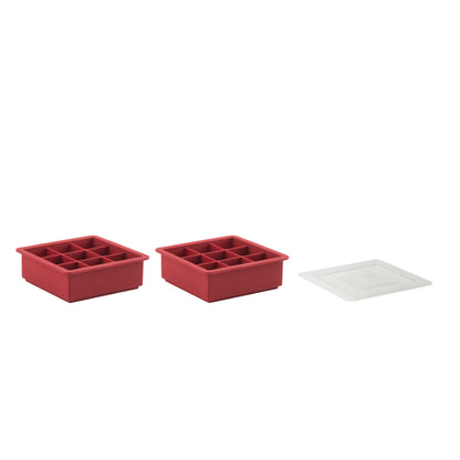 Molde para Hielo Trudeau Cubo con Tapa Set x2