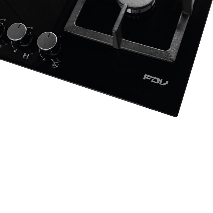 Encimera a Gas 5 Quemadores 70cm Black FDV