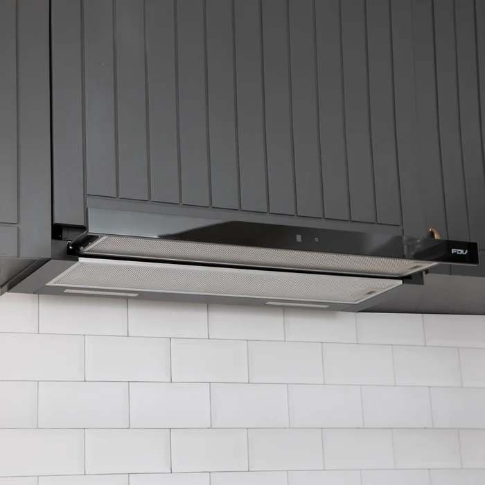 Campana Extractora 90cm Extraible Touch Twin Black FDV